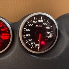 Defi 追加メーター　3連　セット　 油温 油圧 水温の画像