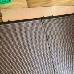 すだれ　ブラインド　ブラウン色　2点セットの画像