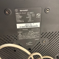 シャープ　26型テレビ　004の画像