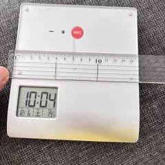 時計付き写真立ての画像