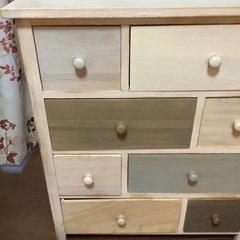 モザイクチェスト　4段　フレンチ　アンティーク調　usedの画像