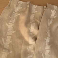 【あげます】ニトリ カーテン 白樺柄の画像