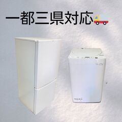家電2点セット｜冷蔵庫＆洗濯機｜安心して使える良品を無理なく D06bの画像
