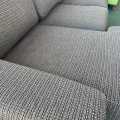 ジャングルジャングル貝塚店　カウチソファ　L字ソファー　ブラウン　3人掛け　布　ファブリック　中古　リユース　貝塚市　二色浜の画像