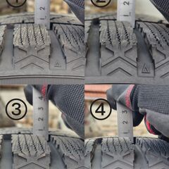 2022年製 245/40R18 トーヨータイヤ　OBSERVE GIZ2　スタッドレスタイヤ　ホイールセットの画像