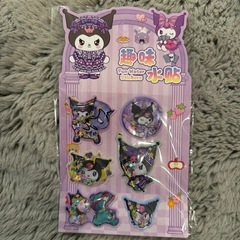 【新品未開封】クロミちゃん　ウォーターシール3枚セットの画像