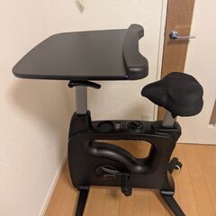デスク付きフィットネスバイク　0円の画像