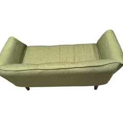 ¥1,000/09/2人掛けソファー/オットマン付き/グリーン/リクライニング付きの画像