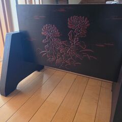 鏡　鎌倉彫　姿見の画像