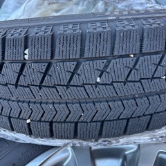 アルミホイル付きスタッドレスタイヤの画像