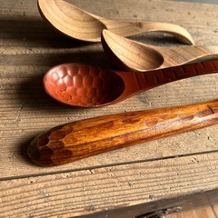 木のスプーン　れんげの画像