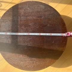 昭和 アンティークちゃぶ台 折りたたみ 円形の画像