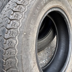 145/80R12 ４本バリ山　クラック有りの画像