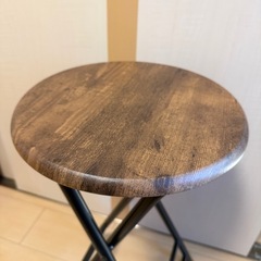 折りたたみ椅子 座面高60cmの画像