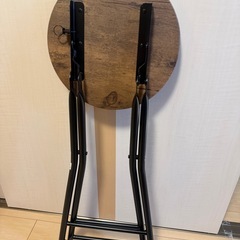 折りたたみ椅子 座面高60cmの画像