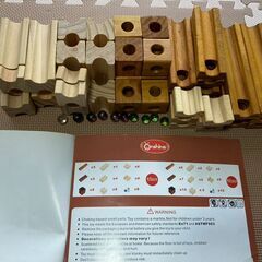 【知育玩具】WOOD MARBLES BUILDING　60ピース　Onshine 木製の画像