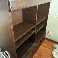 無料　木製書棚、収納家具の画像