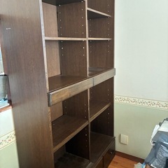 無料　木製書棚、収納家具の画像