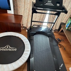 ランニングマシン＆トランポリン　転倒防止付きの画像