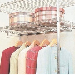 アイリスオーヤマ ラック メタルラック パーツ ハンガーポール 幅55cm 防サビ加工 ポール径19mm スチールラック サビに強いの画像