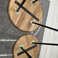 ミニテーブル2個セット　足取り外し可能の画像