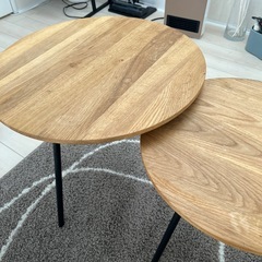 ミニテーブル2個セット　足取り外し可能の画像