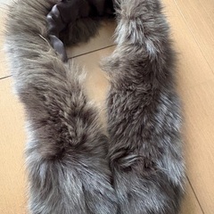 ファーマフラー　ブラウンの画像