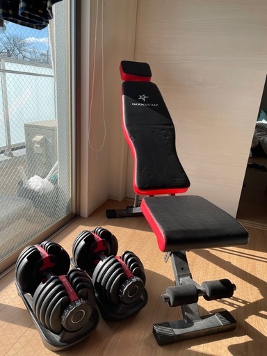 可変ダンベル+ベンチセット