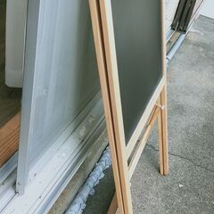 本格的、頑丈 大きめ 木製 立て看板 宣伝　ショップ　店舗用品　お店　販売　販促　ポップ ボードの画像