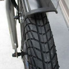 E728★　　13800円★　折りたたみ中古自転車【　HUMMER　20インチ　シルバー 】 の画像