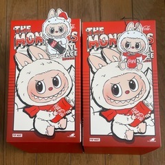 ラブブ　 Labubu コカ・コーラ ビン　瓶　カン　缶　2体セットの画像