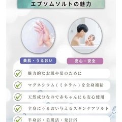 新品❣️ ラフグリン エプソムソルト 入浴剤 バスソルト 保湿【至福の発汗タイム×季節の変わり目に負けないカラダへ×大容量2kg】美容　３日に一回の極上エステ　体が温まる　発汗作用　よく眠れる　美肌　の画像