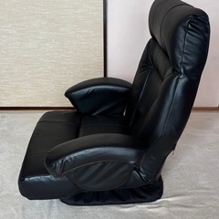 革張り　リクライニング座椅子の画像