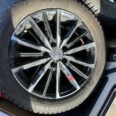 215\55r17 98Tスタッドレスタイヤ24週22年製とアルミホイール4本セットの画像