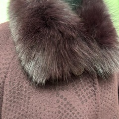 🌺新品タグ付き　ブルーフォックスファー付きコートの画像
