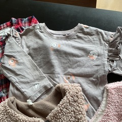 取引中　女の子100cmお洋服5点セット 無印 ユニクロ ネクストの画像