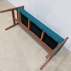 12FG3 MITORI ニトリ ベンチアルナス105 ベンチ 椅子 ターコイズブルーの画像