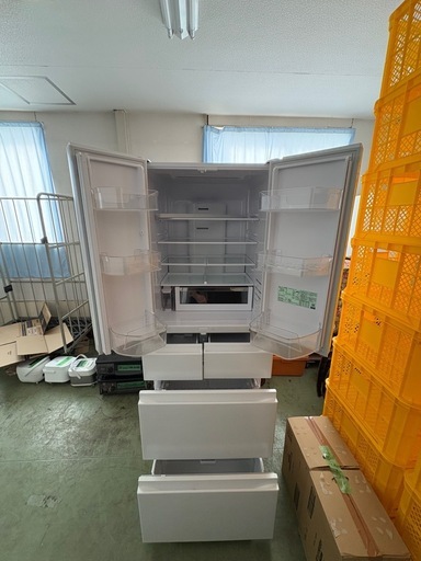 日立　6ドア冷蔵庫　485L R-HW49V(W) 2024年製