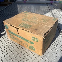 f●■マックス(MAX) ワイヤ連結釘【残７巻入】NRL50V1 フロア [コイルネイル] 50ミリメッキリバースロック釘・中古残７巻の画像