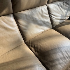 ３人掛けソファ　革　条件合う方のみの画像