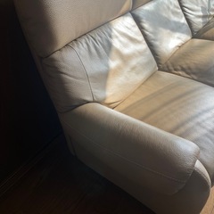 ３人掛けソファ　革　条件合う方のみの画像
