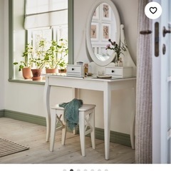 IKEA 化粧台　ドレッサー　鏡台　ヘムネスの画像