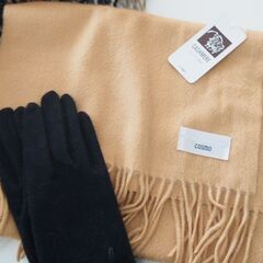 カシミア混　マフラー手袋　バーバリー　ハンドタオル　バーバリー柄大判ストール　まとめの画像