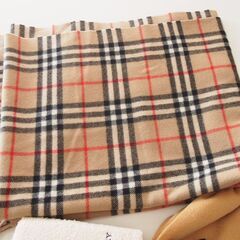 カシミア混　マフラー手袋　バーバリー　ハンドタオル　バーバリー柄大判ストール　まとめの画像