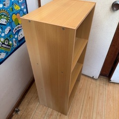 美品❣️カラーボックスナチュラルカラーです☆の画像