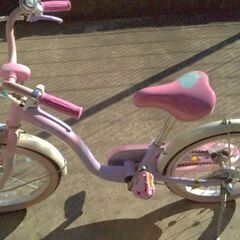 無料 子供自転車 プリンセスゆめカワ18 インチの画像