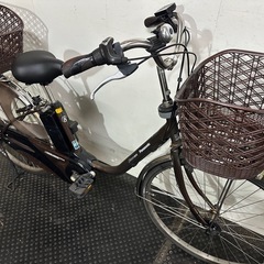 東京23区配達無料🌈新基準 Panasonic パナソニック ビビDX 13.2Ah リチウム 電動自転車中古　1968の画像