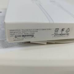【純正】Apple Thunderbolt 3 (USB-C) Cable (0.8m)/A1896/ケーブル〈MQ4H2FE/A〉の画像