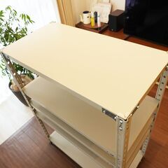 【引取限定】プラス KR 軽量 スチールラック 業務用 (天地5段) 耐荷重150kg/段 |奥行462mm 高さ1200mm 幅887mm　中古品・欠品ありの画像
