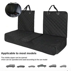 ペット用ドライブシート シートカバー 傷防止 お出かけ 車 犬　ブラックの画像